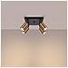 Lampada Da Soffitto Winx 4 Nero /coop Sl. 1378 - Moderno Lampade Da Soffitto Nero /rame 19x25x25 Cm - Foto miniatura 4