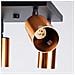 Lampada Da Soffitto Winx 4 Nero /coop Sl. 1378 - Moderno Lampade Da Soffitto Nero /rame 19x25x25 Cm - Foto miniatura 6