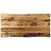 Piano Tavolo Bordi Vivi 80x40x2,5cm Legno Massello Mango Grezzo - Foto miniatura 1