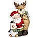 Figura Natalizia Con Renna, Babbo Natale E Pinguino. - Foto miniatura 1