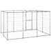 Gabbia Per Cani Da Esterno In Acciaio Zincato Con Tetto 7,26 M² - Foto miniatura 4
