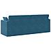 Divano Letto 2-in-1 Blu 213x144x60 cm Velluto - Foto miniatura 8