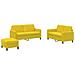 Set di Divani 3 pz Giallo in Velluto - Foto miniatura 1