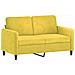 Set di Divani 3 pz Giallo in Velluto - Foto miniatura 3