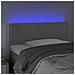 Testiera a LED Grigio Chiaro 90x5x78/88 cm in Similpelle - Foto miniatura 3