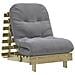 Divano Letto Futon con Materasso 70x206x11cm Pino Impregnato - Foto miniatura 1