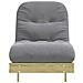 Divano Letto Futon con Materasso 70x206x11cm Pino Impregnato - Foto miniatura 5