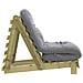 Divano Letto Futon con Materasso 70x206x11cm Pino Impregnato - Foto miniatura 6
