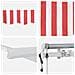 Tenda Retrattile Automatica Rossa e Bianca 300x250 cm - Foto miniatura 8