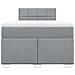 Giroletto a Molle con Materasso Grigio Chiaro 120x200cm Tessuto - Foto miniatura 4