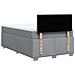 Giroletto a Molle con Materasso Grigio Chiaro 120x200cm Tessuto - Foto miniatura 6