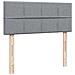 Giroletto a Molle con Materasso Grigio Chiaro 120x200cm Tessuto - Foto miniatura 7