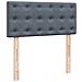Giroletto a Molle con Materasso Grigio Scuro 90x190 cm Velluto - Foto miniatura 5