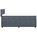 Giroletto a Molle con Materasso Grigio Scuro 90x190 cm Velluto - Foto miniatura 9