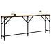 Tavolo Consolle Rovere Artigianale 200x29x75 cm Legno Ingegnerizzato - Foto miniatura 3