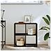 Libreria Nera Rovere 68,5x32x68,5 cm Legno Ingegnerizzato - Foto miniatura 2