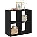 Libreria Nera Rovere 68,5x32x68,5 cm Legno Ingegnerizzato - Foto miniatura 3
