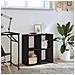 Libreria Nera Rovere 68,5x32x68,5 cm Legno Ingegnerizzato - Foto miniatura 4