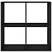Libreria Nera Rovere 68,5x32x68,5 cm Legno Ingegnerizzato - Foto miniatura 6
