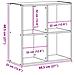Libreria Nera Rovere 68,5x32x68,5 cm Legno Ingegnerizzato - Foto miniatura 9