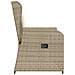 Panchina da giardino con cuscino Beige Poly Rattan - Foto miniatura 4