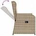 Panchina da giardino con cuscino Beige Poly Rattan - Foto miniatura 7