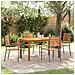 Set da Pranzo per Giardino 5 pcs Grigio Poly Rattan - Foto miniatura 2
