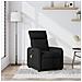 Poltrona reclinabile massaggiante in tessuto nero - Foto miniatura 2