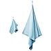 Set di Asciugamani Sportivi 2 pcs Blu Tessuto - Foto miniatura 3