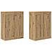 Mobile a muro 2 pcs Rovere artigianale 69,5 x 34 x 90 cm - Foto miniatura 1