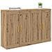 Mobile a muro 2 pcs Rovere artigianale 69,5 x 34 x 90 cm - Foto miniatura 3