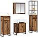 Set di mobili per il bagno Legno vecchio Legno multistrato - Foto miniatura 3