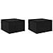 Armadio da Notte con cassetto 2 pcs Rovere nero 35 x 35 x 20 cm - Foto miniatura 1