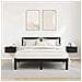 Armadio da Notte con cassetto 2 pcs Rovere nero 35 x 35 x 20 cm - Foto miniatura 4