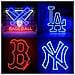 Insegna Al Neon Led Baseball 40x34cm - Luce Decorativa Alimentata Tramite Usb - Foto miniatura 6
