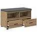 Panca per ingresso Rovere Artigianale 80 x 38 x 46 cm - Foto miniatura 5