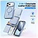 Cover Cartera per iPhone 17 Pro - Pelle /PU, Blu Claro - Foto miniatura 3