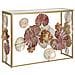 Console Glam Redy In Ferro E Vetro Con Decori Floreali Cm 114x41,5x80 - Foto miniatura 1