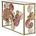 Console Glam Redy In Ferro E Vetro Con Decori Floreali Cm 114x41,5x80 - Foto miniatura 2