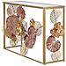 Tavolo Consolle Foglia 69-multicolore-metallo-114x41,5x80 Cm - Foto miniatura 2