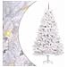 Albero di Natale Artificiale con Rami Pieghevoli Bianco 210 cm - Foto miniatura 1
