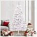 Albero di Natale Artificiale con Rami Pieghevoli Bianco 210 cm - Foto miniatura 2