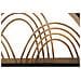 Mensola Oporto Con Appendiabiti In Ferro, Legno E Rattan — 46x15,5x30 Cm - Foto miniatura 4