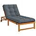 Cuscino per Lettino VIANEN 100% Poliestere Blu 200 x 70 x 8 cm - Foto miniatura 2