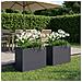 Vaso da giardino 2 pz Antracite 60 x 30 x 50 cm - Foto miniatura 2