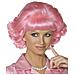 Parrucca Rosa Da Donna Grease Taglia Unica - Foto miniatura 1