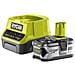 Battery Pack 18v 4.0ah Oneplus Lithiumplus E Caricabatterie Rapido Rc18120-140 2.0ah Agli Ioni Di Litio - Foto miniatura 2