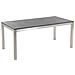 Set Di Tavolo E 6 Sedie Da Giardino In Acciaio, Basalto E Fibra Tessile Bianca - Piano Singolo - Nero Fiammato- 180cm - Grosseto - Foto miniatura 25