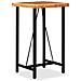 Tavolino da Bar in Legno Massello di Acacia 60x60x107 cm - Foto miniatura 1