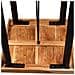 Tavolino da Bar in Legno Massello di Acacia 60x60x107 cm - Foto miniatura 7